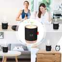 Portable Mini Cool Mist Humidifier, 500ml USB Personal Desktop Humidifier for Baby Bedroom Travel Office Home, Auto Shut-Off, 2 Mist Modes, Super Quiet (Black)