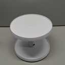 YouCopia Crazy Susan Two-Tier Turntable, Height-Adjustable Lazy Susan Organizer for Kitchen Cabinet and Pantry Organization and Storage, White