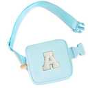 Uygafly Mini Belt Bag Fanny Pack Small Crossbody Bags with Initials Cute Stuff Birthday Gifts for Teenager Girls Trendy Stuff for Teens - A, Blue Bag Set Of 2