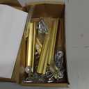 Peaha 5 Pack Adjustable Cabinet Drawer Pulls Overall Length 102mm(4inch) Brushed Brass Drawer Handles Dresser Hardware for Cupboard (Matte Gold)