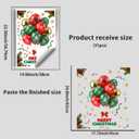 2 x Christmas Window Clings 1 Sheets Balloon Window Decals Cute Merry Christmas Windows Stickers for Winter Party with Holly Designs for Home Office Windows Glass Mirror Decor (Style24)