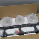 3 Light Modern Bathroom Light Fixtures Over Mirror, Black Vanity Lights for Bathroom Wall Sconces with Milky White Glass Shades, E26 Socket (Bulbs Not Included)