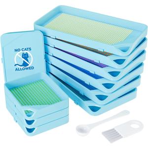ARTDOT 10-Piece Interlocking Diamond Art Trays Kits for Adults, Stackable Diamond Painting Accessories and Tools (Blue)