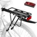 Rear Bike Rack,Bike Cargo Rack w/Fender & Large Size Reflective,Quick Release Mountain Road Bicycle Rear Racks,Universal Bike Luggage Rack,Large Capacity Bike Pannier Rack,YONTUO