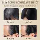 2 x Safe and Convenient Comb Hair Dye, Portable Hair Color Comb for Gray Hair Coverage, Waterproof and Sweat-Proof Hair Concealer Stick, 2 in 1 Instant Dye, for Women & Men (Coffee, 03)