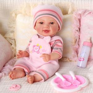 BABESIDE Baby Doll Girl - 10-Inch Realistic Baby Dolls with Magic Feeding Bottle Real Life Vinyl Toy Gift for 3+ 4 5 6 Years, Ideal for Birthday, Pretend Play, Christmas