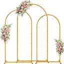 Metal Arch Backdrop Stand Set of 3 Wedding Arch Stand 7.2FT & 6.6FT & 6FT Arched Backdrop Frame for for Wedding Ceremony Baby Shower Birthday Party Graduation Ceremony Decoration