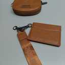 Wrangler KeyChain Wallet Wristlet Wallets for Women Dual Pouch Wristlet Rfid Blocking Credit Card Holder Wallet (Brown)