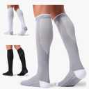 FITRELL 3 Pairs Compression Socks for Women and Men 20-30mmHg-Circulation Support Socks