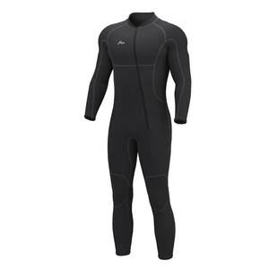 Hevto Men Wetsuits 3/2mm Neoprene Wet Suit Back Front Zip in Cold Water for Surfing Swimming Diving M