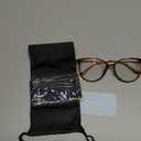 Gaoye Blue Light Blocking Glasses - Trending Round TR90 Frames, Metal Arms, UV400 Protection - Matching Soft Case (*1-tea Leopard/Transparent Lens)