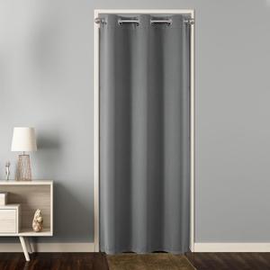 Joydeco Door Curtain for Closet Doors 78 Inches Long 1 Panel, Blackout Doorway Curtain for Open Closet Bedroom, Room Divider for Privacy (Brown, 40Wx78L) (40"W x 78"L (Pack of 1))