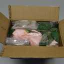 2 Pcs Flower Garland with 19.6 Ft Lights, 13.2 Ft Pink Floral Garland Fake Flowers for Wedding Arch Party Wall Garden Room Decor