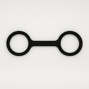 Esposas - The Slip On Handcuffs - Slip On Safe Rubber Silicone Handcuffs - One Size Fits Most - Pranks - Games - Waterproof - Won't Pinch (Black)