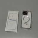 [Tri-Shield Protection] for iPhone 16 Pro Max Case with 360 Spin Stand Compatible with MagSafe [Magnetic CD Ring][Screen & Camera Protector]Shockproof Plating Never-Yellowing, Natural Titanium-6.9"