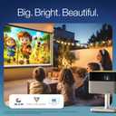 Epson Lifestudio Flex Plus 4K PRO-UHD Lifestyle Smart Streaming Projector with 1000 Lumens Color and White Brightness, Sound by Bose, Google TV, 3-Chip 3LCD Triple Core Engine