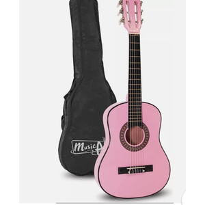 Music Alley MA-51 Classical Acoustic Guitar Kids and Junior Pink, Half Size