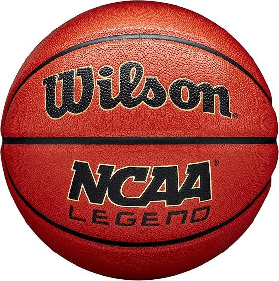 WILSON NCAA Legend Basketballs - Size 5, Size 6 and Size 7 (Orange Black)