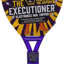 The Executioner Fly Zapper Mosquito, Wasp, Bug, Insect Killer Swatter Electric Fly Zapper Racket Single Layer for Efficient Zapping Indoor Outdoor (Purple)
