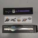 Waterproof Airtag Cat Collar, Breakaway Cat Airtag Collar with Luminous & Reflective Pattern Strap, Lightweight Kitten Collars for Apple Air tag, Hidden Holder for GPS Tracker - Cats, Kittens (9-13") (Regal Purple)