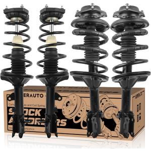 171404 171405 171406 171407 Complete Front Rear Struts Coil Spring Assembly Compatible for 2000-2006 Hyundai Elantra Front & Rear Set of 4 Replacement Shock Absorbers