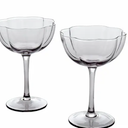 Gallery Tabletops  2 Piece Gray Couple Glass Set