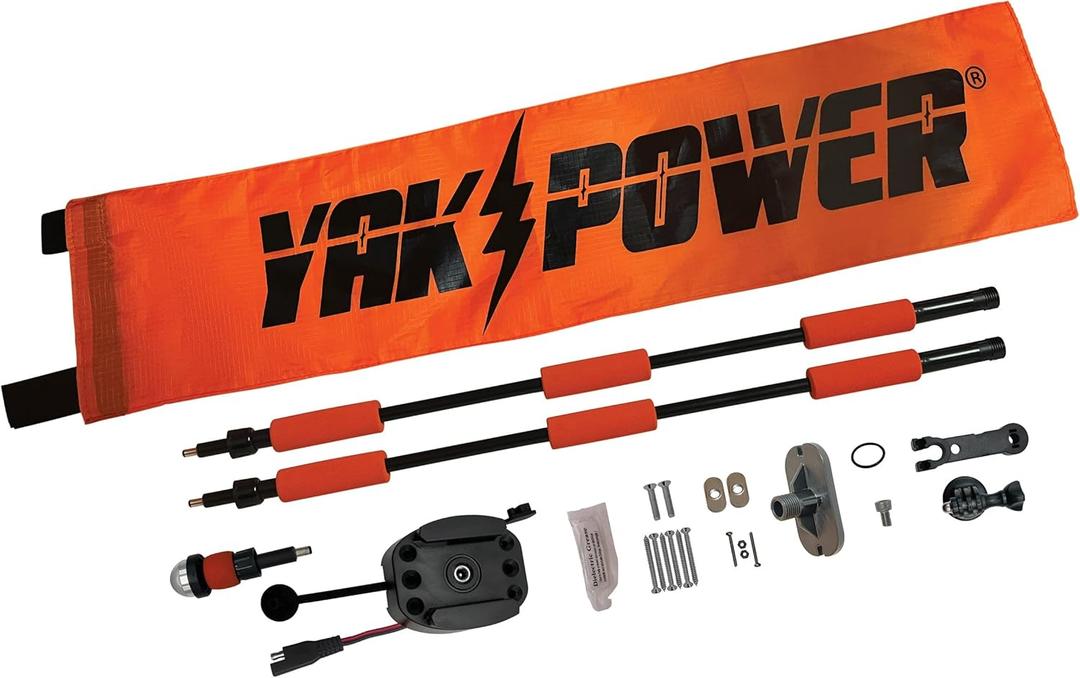 YP-LR360-PRO Lightning Rod - Powered 360 Degree Safety Light and Safety Flag with Improved Threaded Power connectors