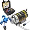 12V 100W Portable Oil Transfer Pump Set, 1-4L/min Fluid Transfer Pump for Engine Oil, Gear Oil, Lubricating Oil Change, Electric Self-Priming Motor Gear Oil Pump for Boat, Car, Trucks and Lawnmower