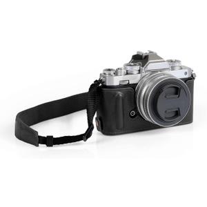 MegaGear MG2016 Ever Ready Genuine Leather Camera Half Case Compatible with Nikon Z fc (Black)