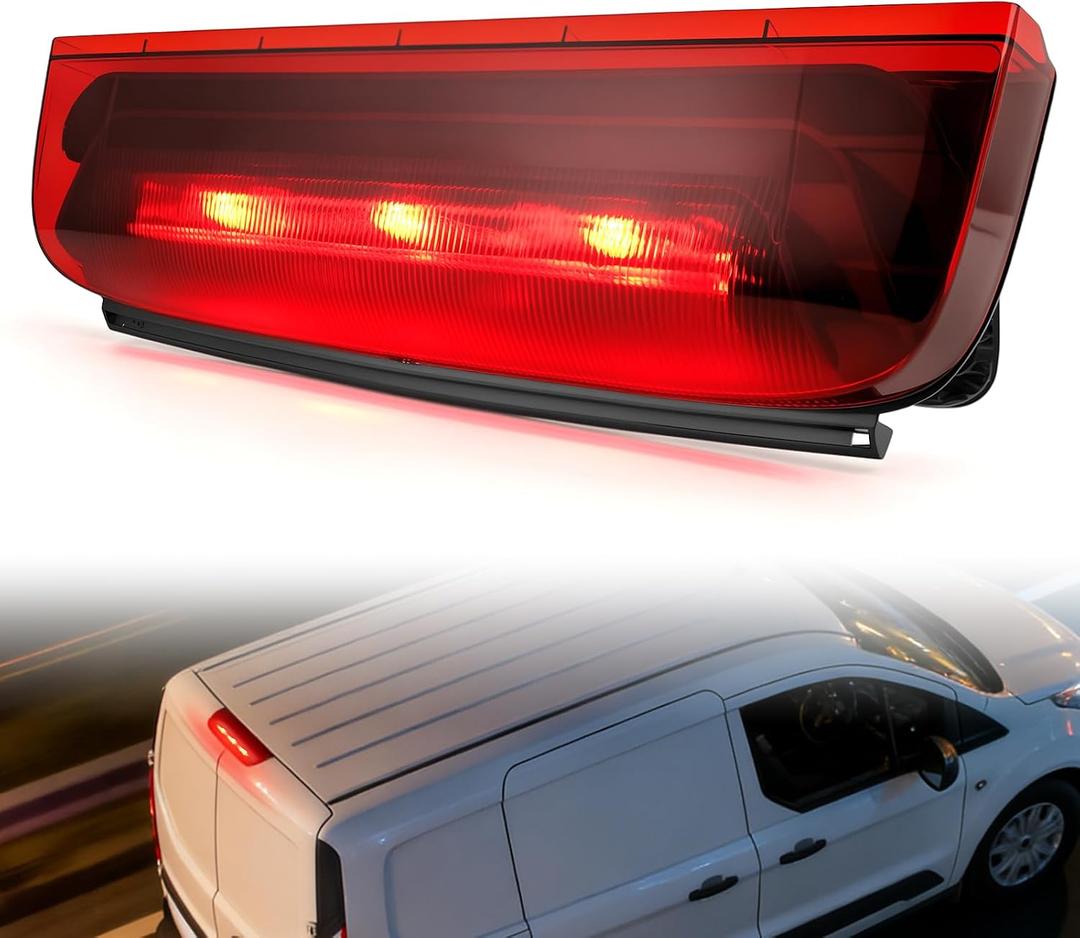 Center High Mount Stop Light Third Brake Light Assembly Compatible with 2014-2023 Ford Transit Connect, 2014-2020 Ford Transit Custom Repalces 923-299, DT1Z13A613A