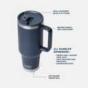 YETI Rambler 40 oz Travel Mug with Flip Straw Lid Stainless Steel, Vacuum Insulated, Leakproof, Cup Holder Friendly