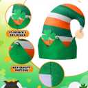 24 Pcs St. Patrick's Day Hat Bulk Felt Leprechaun Shamrock Cap Irish Top Hats for Adult Men Women Parades Event Dress-up Cosplay