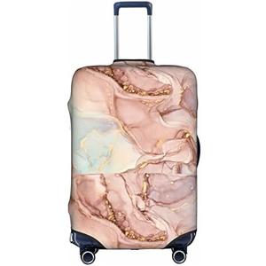 Pink Gold Marble Luggage Cover Elastic Washable Stretch Suitcase Protector Anti-Scratch Travel Suitcase Cover for Kid and Adult XL (29-32 inch suitcase)