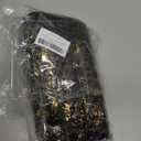 Artoid Mode Black Gold Gauze Table Runner 120 Inch 10FT, Glitter Metallic Foil Sheer Dining Wedding Anniversary Holiday Birthday Table Decor for Home Party (28" x 120")