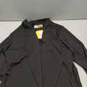 Hybrid & Company Lightweight Open Front Cardigan Classic Ruched Sleeve Work Office Blazer Suit Jackets (X-Large, Black)