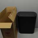 TIPGO 5 Gallon Motion Senor Bathroom Trash Can with Lid, Automatic Garbage Can Touchless, Smart Plastic Waste Basket for Narrow Spaces, Bathroom, Office, Bedroom, Living Room (Black)