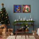 4 Pack Jesus Nativity Diamond Painting Kits for Beginners, 5D Christmas Crystal Diamond Art for Adults, DIY Drill Diamond Dot Special Shape Rhinestones Gem paintings, Home Wall Decor 11.8X11.8 Inch