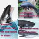 SmilerSmile Simulated Ocean Big Animal, One pc 15 Inch Soft Filled Rubber Sea Educational Toys (Great White Shark)