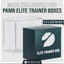 Dinavio Crafthouse Elite Trainer Box Acrylic Display Case Stackable 3 Pack - 8mm + 5mm Ultra Thick Acrylic with N52 Strong Magnets - ETB Case Protector - Compatible with Elite Trainer Boxes (3 Pack)