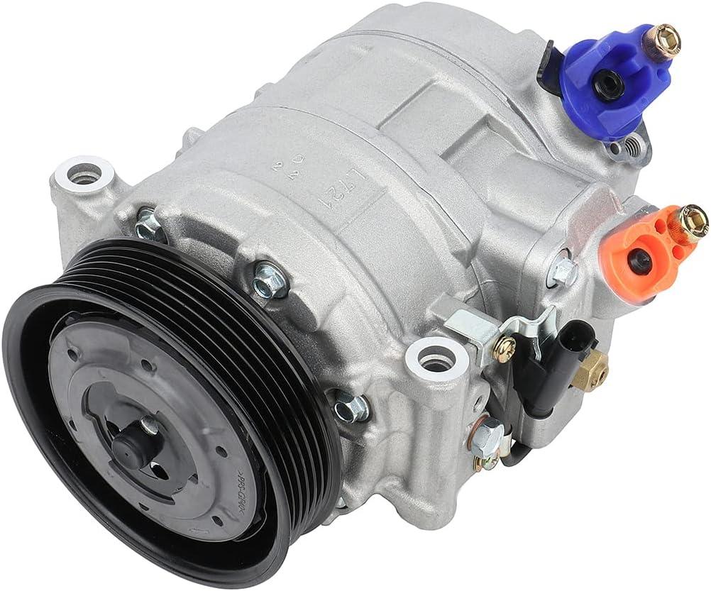 ECCPP AC Compressor for BMW 325i 325i 328i 330i 2006-2007 for BMW 528i Z4 3.0L for BMW M3 4.0L 2008-2013 Fit for BMW M5 M6 5.0L 2006-2010 Fast Cooling AC Compressor with Clutch