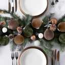 Velvet Christmas Ornaments Set,15 Pcs Christmas Decor Bolas Grandes De Navidad para Arbol Velvet Christmas Balls - Neutral Green Brown Neutral, 80mm 3.15 inch