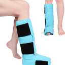 Comfytemp Ankle Foot Ice Pack Wrap, Reusable Leg Ice Boot for Injury, Achilles Tendonitis, Shin Splint, Plantar Fasciitis, Hot & Cold Compression, Sprained Ankles Brace, Post Surgery