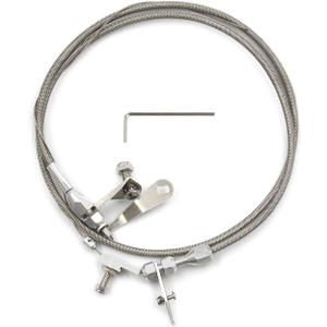 Stainless Braided Transmission Detent Kickdown Trans Wiring Kit For FORD C6 C-6 Transmission Kick Down Cable Kit