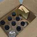 9Pack, 2 oz Small Clear Glass Bottles w/Lid & 3 Funnels - 60ml Boston Shot Bottles for Health, Immunity, Potion, Wellness, Sample, Ginger, Juice - Mini Personal Care & Beauty Travel Bottle