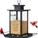 Memorial Cardinal Bird Feeder, Sympathy Gifts for Loss of Loved One, Bereavement Grief Gifts for Women Loss of Mom Mother Dad Father, Miscarriage Remembrance Funera, Pet Loss Sympathy Gift