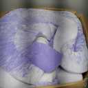 PERLECARE 3 Inch Queen Memory Foam Mattress Topper for Pressure Relief, Cooling Gel Infusion, CertiPUR-US Certified Purple, PCMTQ34PU-US