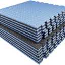 AIRHOP Upgraded 0.79" Extra Thick 48 Sq Ft High-Density Eva Foam Exercise Gym Mats, 12 Pcs Large Interlocking Puzzle Floor Tiles (24"x24") for Home Gym