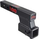 TOPTOW 64122 2-inch Receiver Trailer Hitch Extension Riser with 4.25-inch Rise/Drop, 7" & 9" Extender, 2-inch Solid Shank, 10000lbs Towing Capacity, Anti-Rattle Bolt