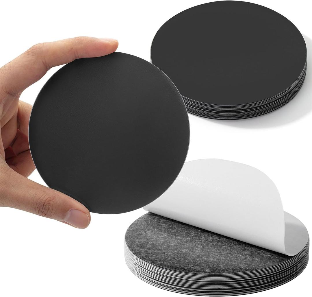 Mr. Pen Round Magnets - 20 Pcs, 4" Magnetic Sheets, Craft Magnets