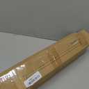 Wood Curtain Rods for Windows 28 to 48 Inches 1" Diameter Boho Decorative Heavy Duty Long Window Curtain Rod Adjustable with Handmade Wood Grain Design for Living Room Bedroom Kitchen